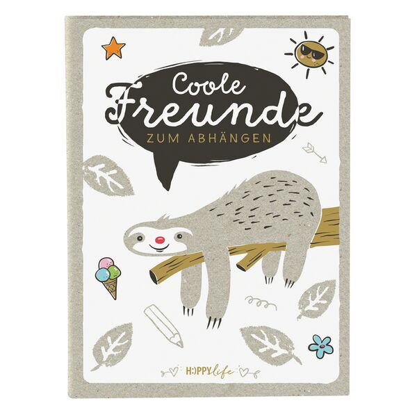 goldbuch Freundebuch HAPPYlife 15x21 cm  Faultier