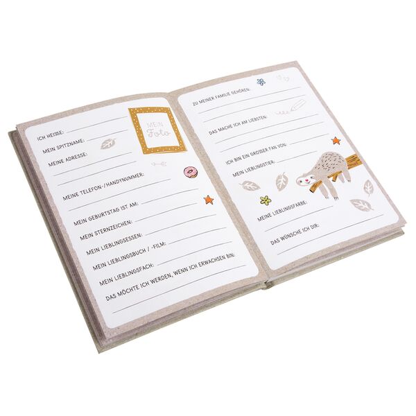 goldbuch Freundebuch HAPPYlife 15x21 cm  Faultier