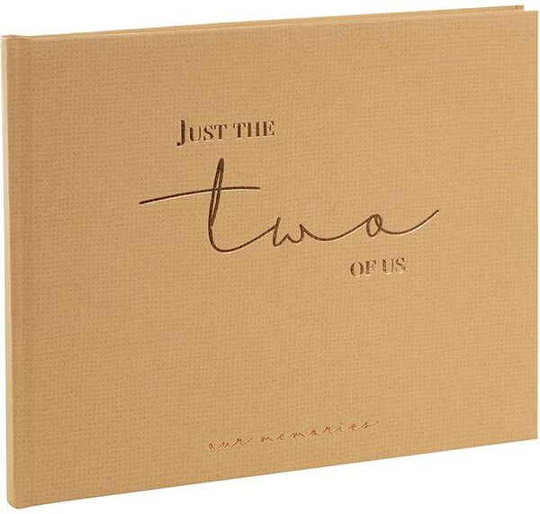 goldbuch Gästebuch just the two of us 25x20 cm 100 Seiten weiß  braun