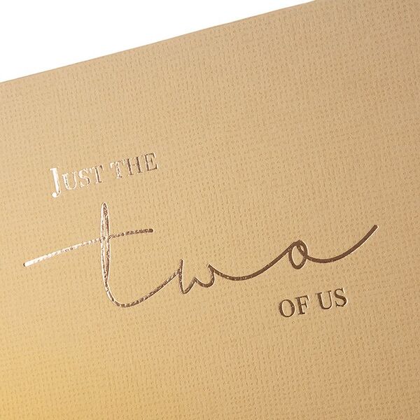 goldbuch Gästebuch just the two of us 25x20 cm 100 Seiten weiß  braun