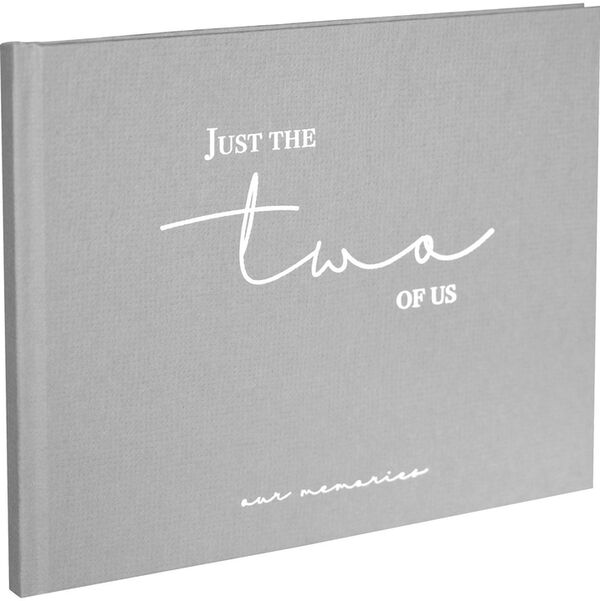 goldbuch Gästebuch just the two of us 25x20 cm 100 Seiten weiß  grau