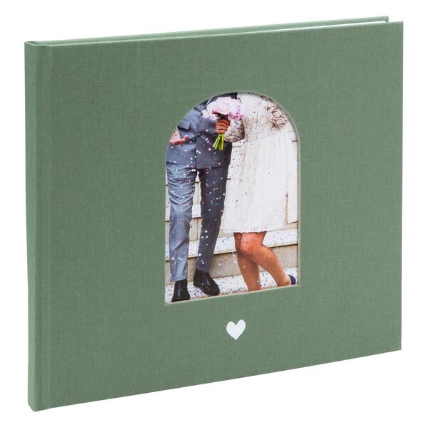 goldbuch Gästebuch Herzensmoment 24,5x22,5 100 illustierte Seiten  Artischocke