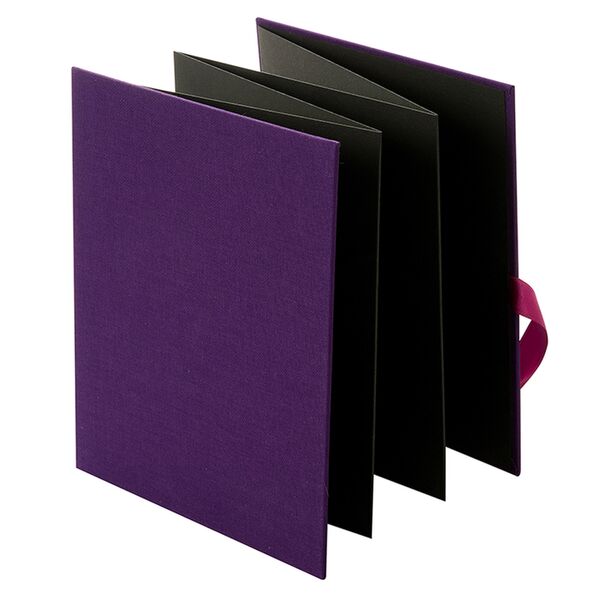 goldbuch Leporello Bella Vista Trend 15,5x19 für 10 Fotos  dark aubergine