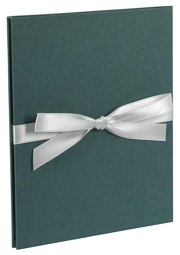 goldbuch Leporello Bella Vista Trend 15,5x19 für 10 Fotos Hanf-Papeterie  Midnight Green