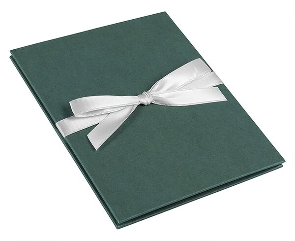 goldbuch Leporello Bella Vista Trend 15,5x19 für 10 Fotos Hanf-Papeterie  Midnight Green