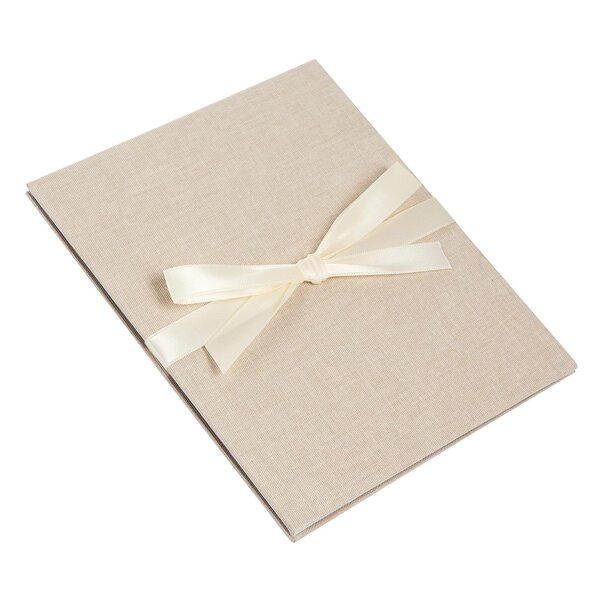 goldbuch Leporello Summertime Trend 13x18 10 schwarze Seiten  beige