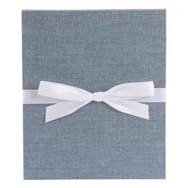 goldbuch Leporello Summertime Trend 13x18 10 schwarze Seiten  blau-grau