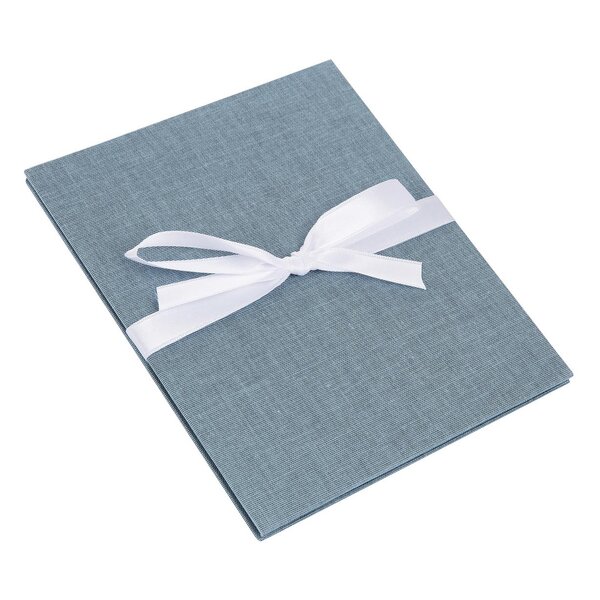 goldbuch Leporello Summertime Trend 13x18 10 schwarze Seiten  blau-grau