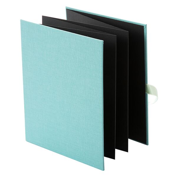 goldbuch Leporello Summertime Trend 13x18 10 schwarze Seiten  aqua
