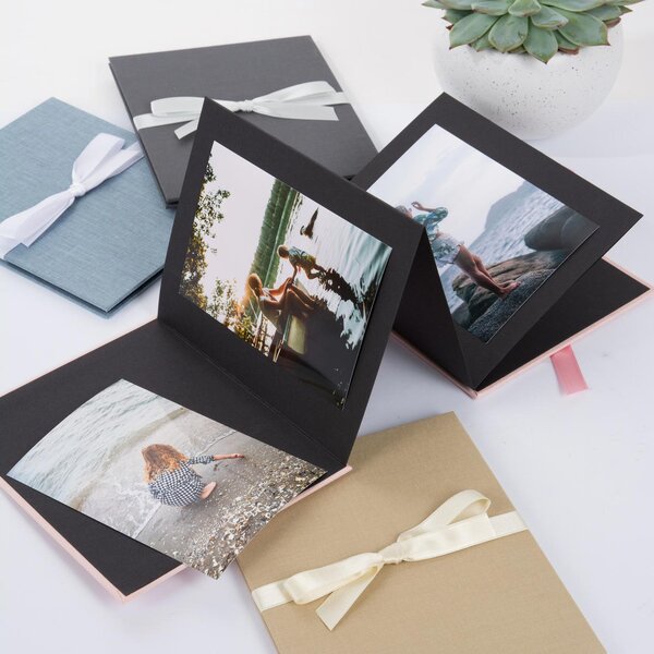 goldbuch Leporello Summertime Trend 13x18 10 schwarze Seiten  anthrazit