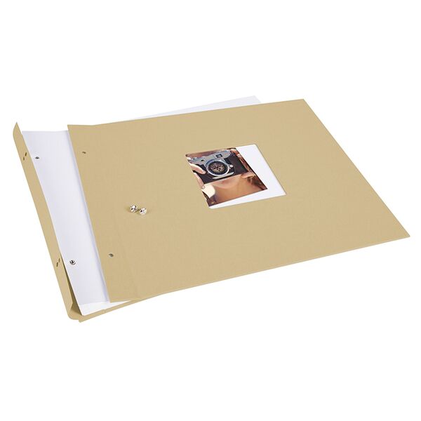 goldbuch Schraubalbum Bella Vista 30x25 40 weiße Seiten  beige