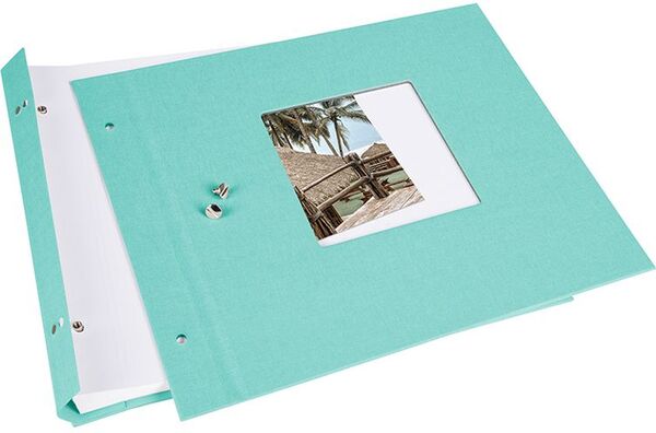 goldbuch Schraubalbum Bella Vista 30x25 40 weiße Seiten  aqua