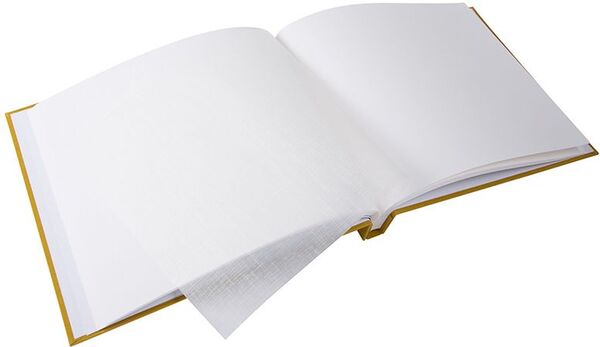 goldbuch Schraubalbum Bella Vista 30x25 40 weiße Seiten  senf