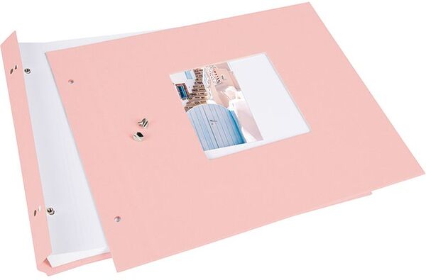 goldbuch Schraubalbum Bella Vista 30x25 40 weiße Seiten  rose