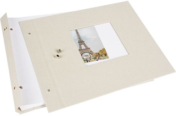 goldbuch Schraubalbum Bella Vista 30x25 40 weiße Seiten  sandgrau