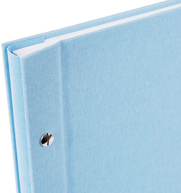 goldbuch Schraubalbum Bella Vista 30x25 40 weiße Seiten  himmelblau