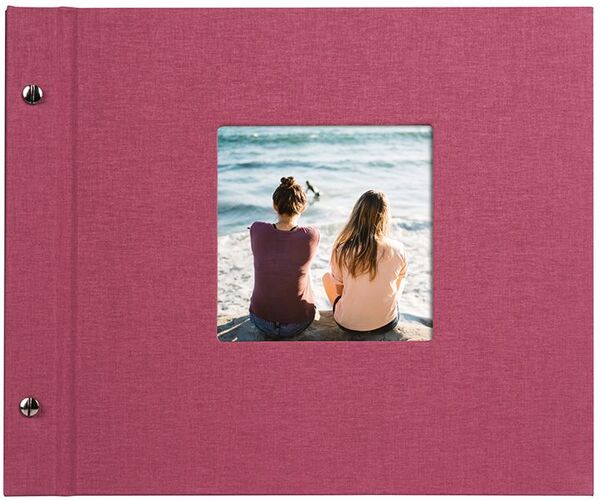 goldbuch Schraubalbum Bella Vista 30x25 40 weiße Seiten  fuchsia