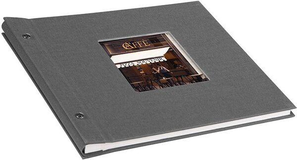 goldbuch Schraubalbum Bella Vista 30x25 40 weiße Seiten  grau