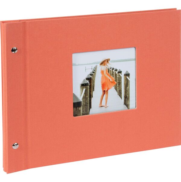 goldbuch Schraubalbum Bella Vista 30x25 40 schwarze Seiten  lachs 1 Stück