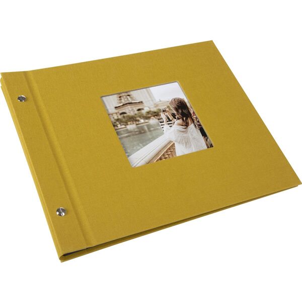 goldbuch Schraubalbum Bella Vista 30x25 40 schwarze Seiten  senf 1 Stück