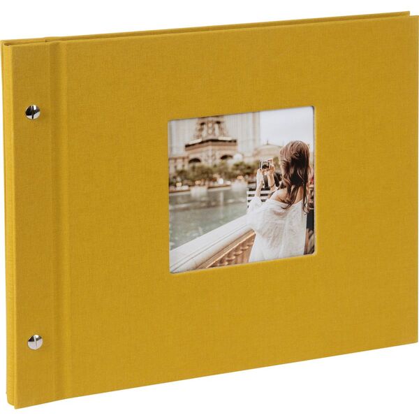 goldbuch Schraubalbum Bella Vista 30x25 40 schwarze Seiten  senf 1 Stück