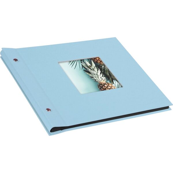 goldbuch Schraubalbum Bella Vista 30x25 40 schwarze Seiten  himmelblau 1 Stück