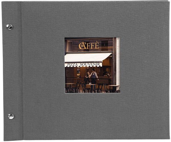 goldbuch Schraubalbum Bella Vista 30x25 40 schwarze Seiten  grau 1 Stück