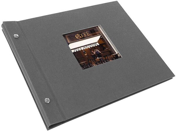 goldbuch Schraubalbum Bella Vista 30x25 40 schwarze Seiten  grau 1 Stück