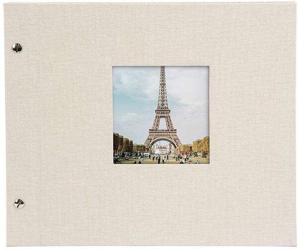 goldbuch Schraubalbum Bella Vista 30x25 40 schwarze Seiten  Sandgrau 1 Stück