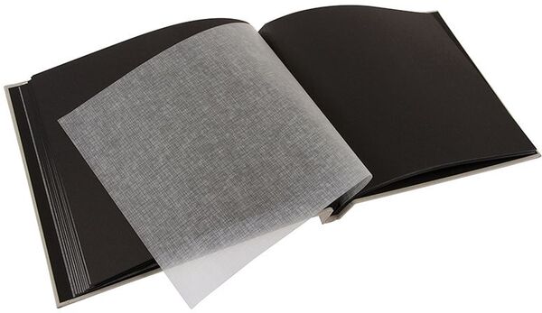 goldbuch Schraubalbum Bella Vista 30x25 40 schwarze Seiten  Sandgrau 1 Stück