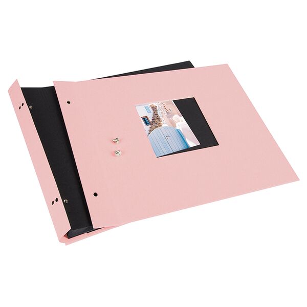 goldbuch Schraubalbum Bella Vista 30x25 40 schwarze Seiten  rose 1 Stück