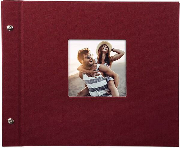 goldbuch Schraubalbum Bella Vista 30x25 40 schwarze Seiten  bordeaux 1 Stück