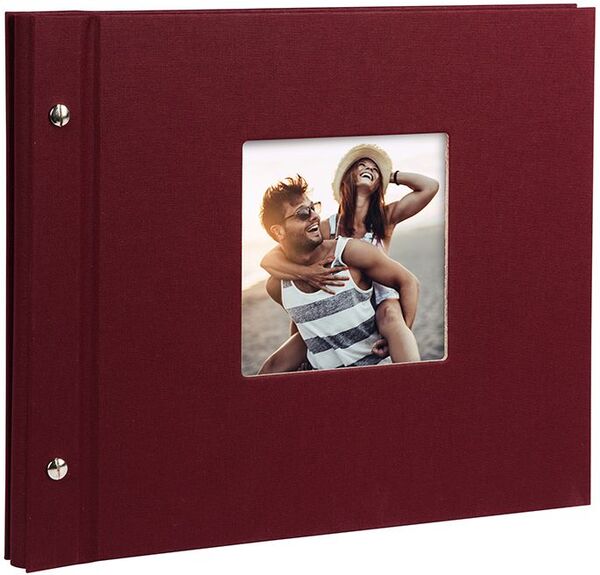 goldbuch Schraubalbum Bella Vista 30x25 40 schwarze Seiten  bordeaux 1 Stück