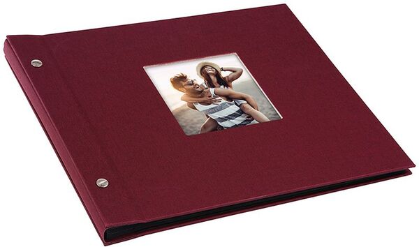 goldbuch Schraubalbum Bella Vista 30x25 40 schwarze Seiten  bordeaux 1 Stück