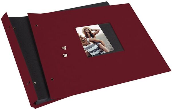 goldbuch Schraubalbum Bella Vista 30x25 40 schwarze Seiten  bordeaux 1 Stück