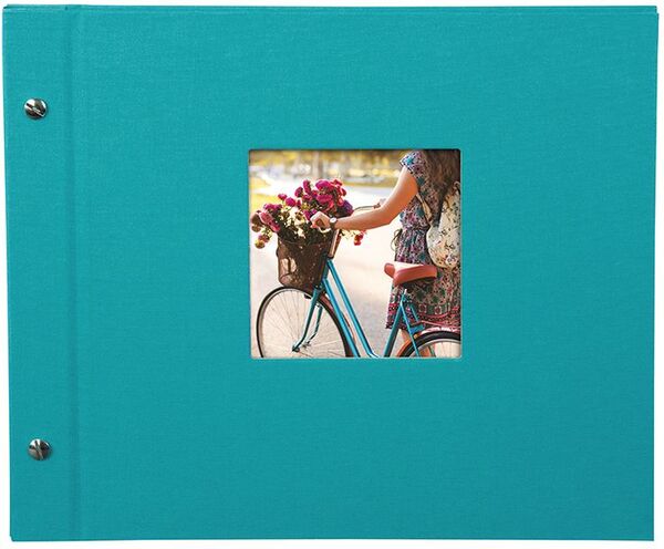 goldbuch Schraubalbum Bella Vista 30x25 40 schwarze Seiten  türkis 1 Stück