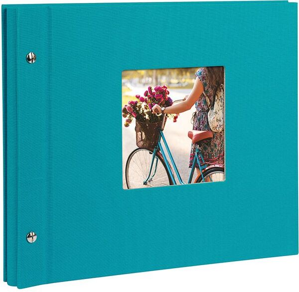 goldbuch Schraubalbum Bella Vista 30x25 40 schwarze Seiten  türkis 1 Stück