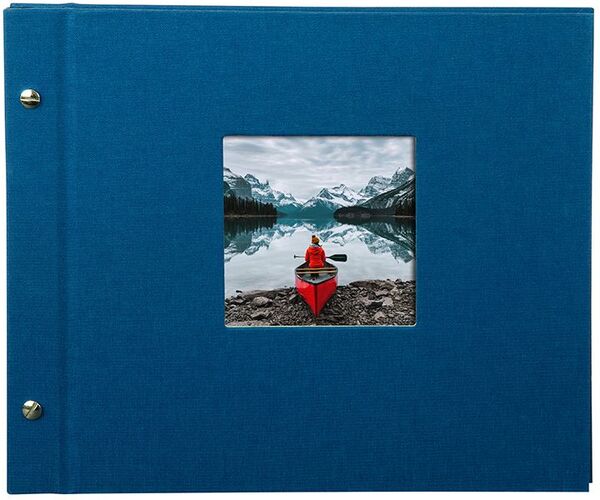 goldbuch Schraubalbum Bella Vista 30x25 40 schwarze Seiten  blau 1 Stück