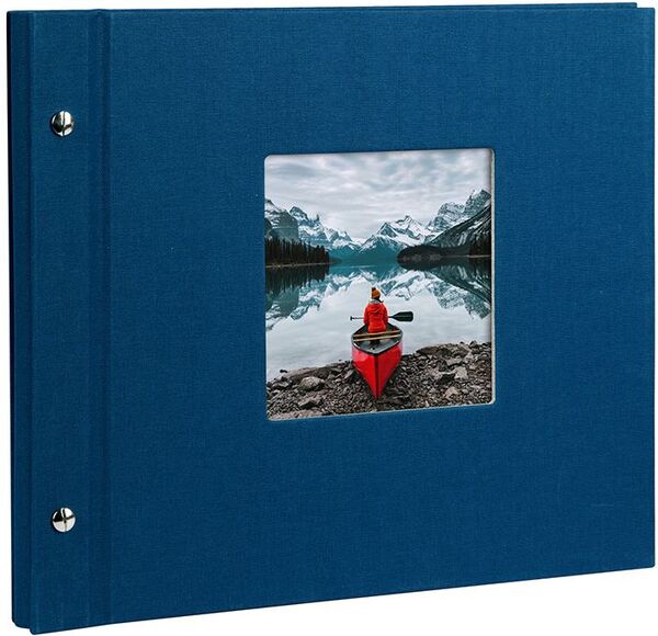 goldbuch Schraubalbum Bella Vista 30x25 40 schwarze Seiten  blau 1 Stück