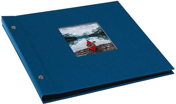 goldbuch Schraubalbum Bella Vista 30x25 40 schwarze Seiten  blau 1 Stück