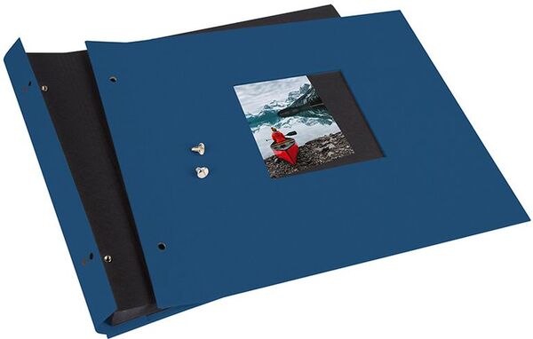 goldbuch Schraubalbum Bella Vista 30x25 40 schwarze Seiten  blau 1 Stück
