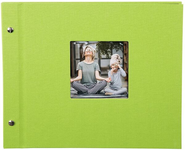 goldbuch Schraubalbum Bella Vista 30x25 40 schwarze Seiten  grün 1 Stück