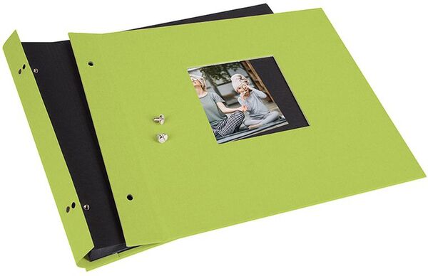 goldbuch Schraubalbum Bella Vista 30x25 40 schwarze Seiten  grün 1 Stück