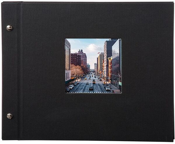 goldbuch Schraubalbum Bella Vista 30x25 40 schwarze Seiten  schwarz 1 Stück