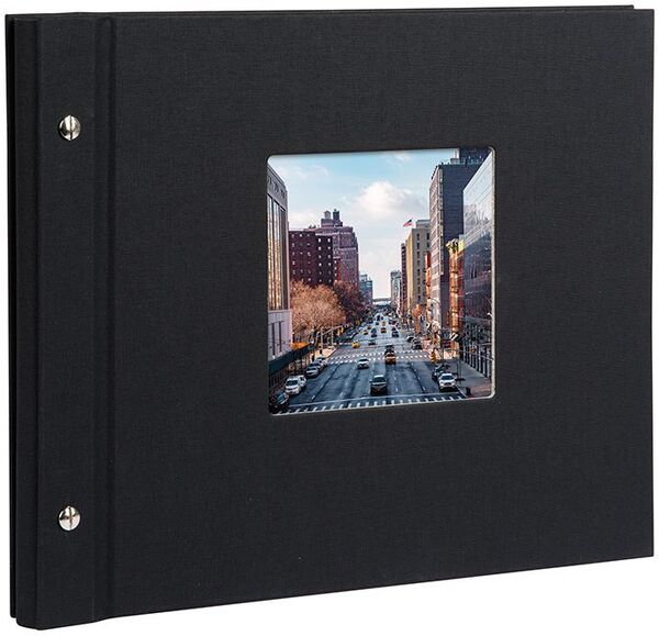 goldbuch Schraubalbum Bella Vista 30x25 40 schwarze Seiten  schwarz 1 Stück