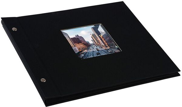 goldbuch Schraubalbum Bella Vista 30x25 40 schwarze Seiten  schwarz 1 Stück