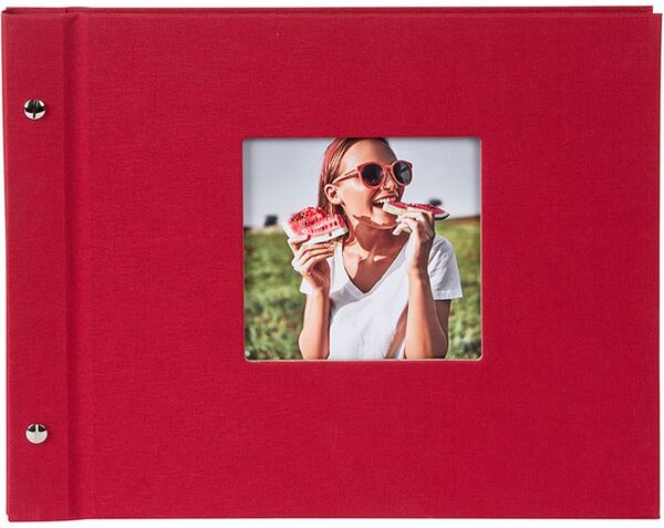 goldbuch Schraubalbum Bella Vista 30x25 40 schwarze Seiten  rot 1 Stück
