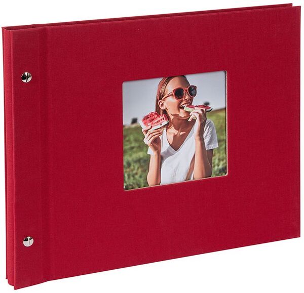 goldbuch Schraubalbum Bella Vista 30x25 40 schwarze Seiten  rot 1 Stück