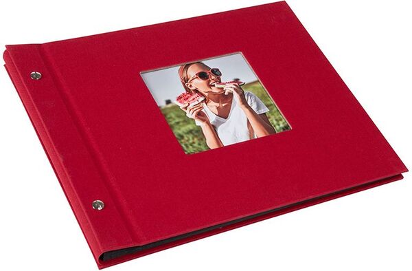 goldbuch Schraubalbum Bella Vista 30x25 40 schwarze Seiten  rot 1 Stück