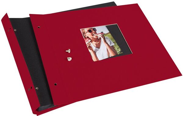 goldbuch Schraubalbum Bella Vista 30x25 40 schwarze Seiten  rot 1 Stück